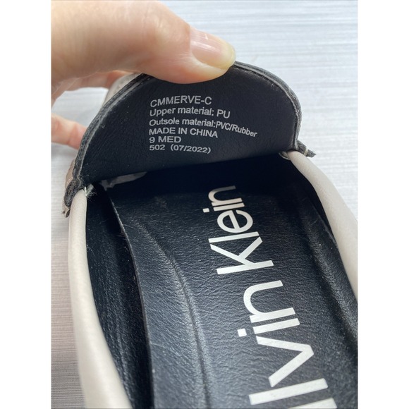 Calvin Klein Merve Gray Leather Driving Loafers With Logo -‎ Size 9 - Picture 10 of 10